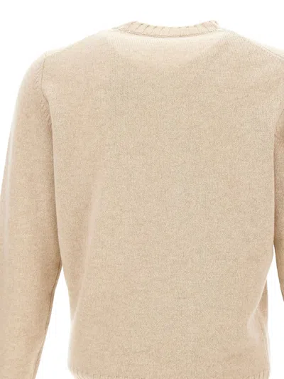 Filippo De Laurentiis Ribbed Crew-neck Jumper In Brown