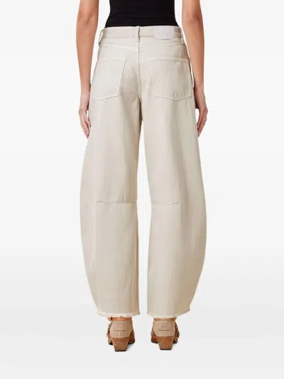 Allsaints Jett Barrel Jeans In Cream White