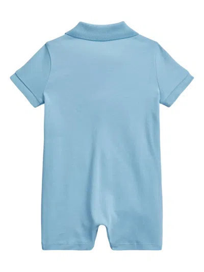 Polo Ralph Lauren Cotton Romper In Blue