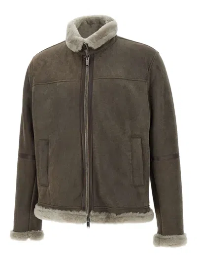 Volfagli Shearling-collar Zip-front Jacket