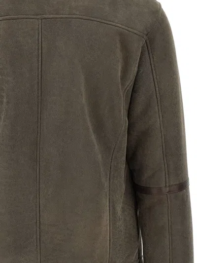 Volfagli Shearling-collar Zip-front Jacket