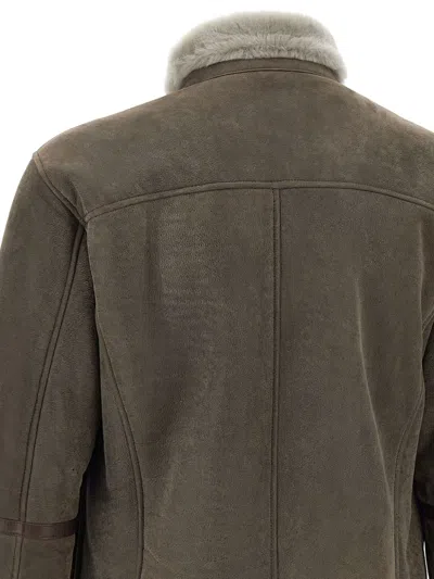 Volfagli Shearling-collar Zip-front Jacket