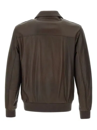 Volfagli Flap-pocket Leather Jacket