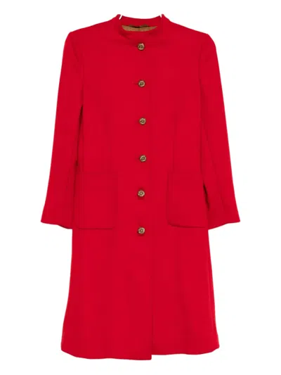 Pre-owned Gucci Single Breasted Wool Coat