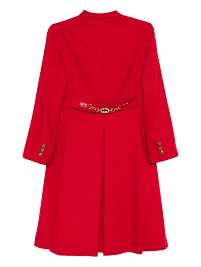 Pre-owned Gucci Single Breasted Wool Coat