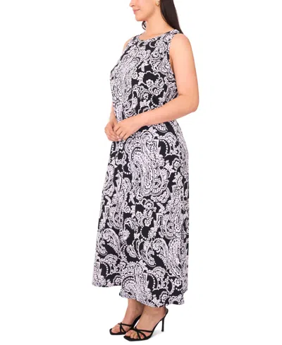 Msk Plus Size Sleeveless Jersey Maxi Dress