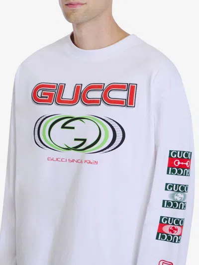 Gucci Logo Heavy Cotton Jersey T-shirt In White