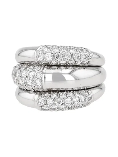 Pre-owned Cartier 18kt White Gold Diamond Ring