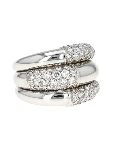 Pre-owned Cartier 18kt White Gold Diamond Ring