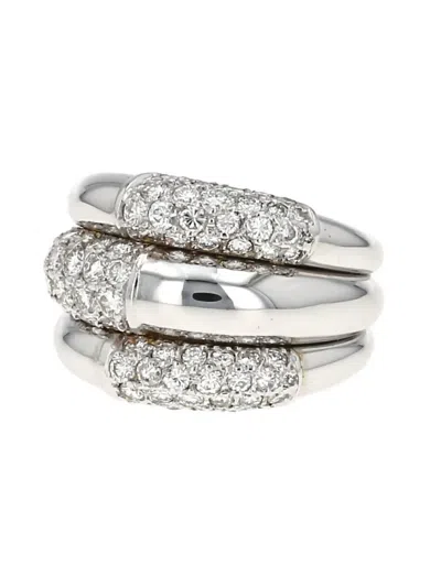 Pre-owned Cartier 18kt White Gold Diamond Ring