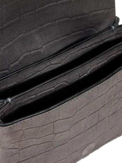 Allsaints Crocodile-effect Flap Bag