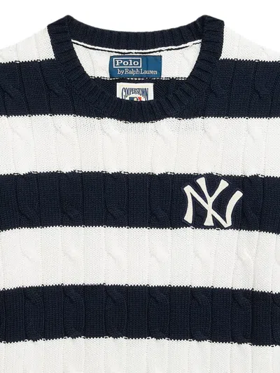 Polo Ralph Lauren Striped Cable-knit Sweater