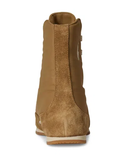 Polo Ralph Lauren Ralph Lauren The High-top Pony Ballerina Sneaker In Brown