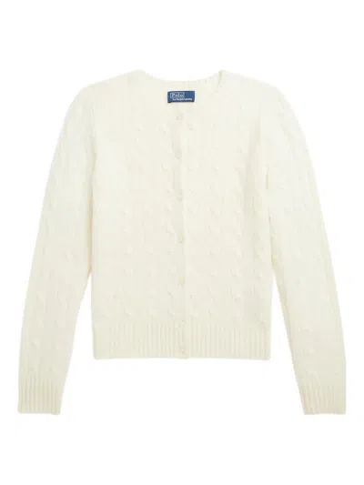 Polo Ralph Lauren Cashmere Cardigan In Neutral