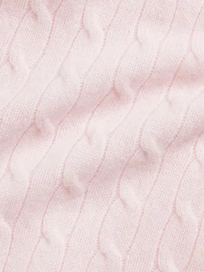 Polo Ralph Lauren Cable-knit Cashmere Romper In Pink