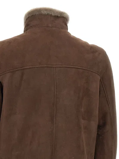 Volfagli Shearling-collar Zip-front Jacket