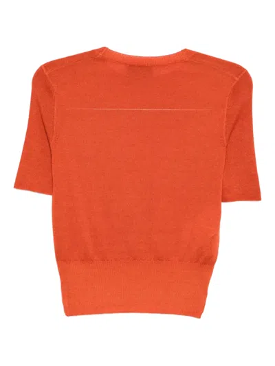 Pre-owned Prada Short-sleeved Knit Top