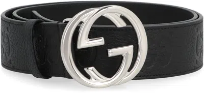 Gucci Grainy Leather Belt