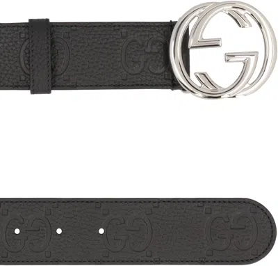 Gucci Grainy Leather Belt