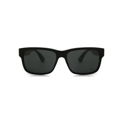 Gucci Gg0340sa 001 Sunglasses Black In Gray