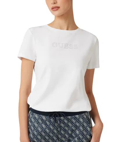Guess Women's Briana-short Sleeve Logo T-shirt
