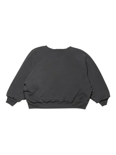 Enfants Riches Deprimes Gray Lined Raglan Logo Sweatshirt In Gray