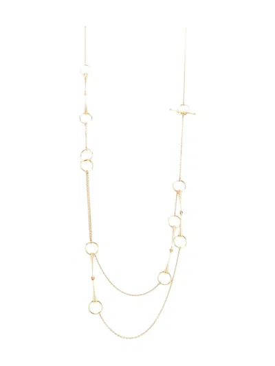 Pre-owned Hermes 18kt Rose Gold Filet D'or Necklace