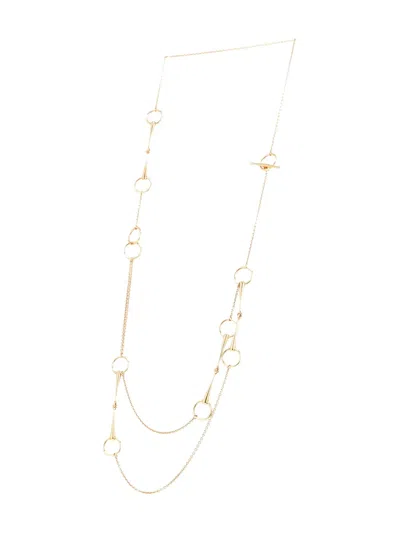 Pre-owned Hermes 18kt Rose Gold Filet D'or Necklace