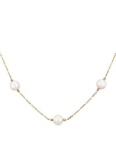 Pre-owned Tasaki  18kt Yellow Gold Pearl Necklace