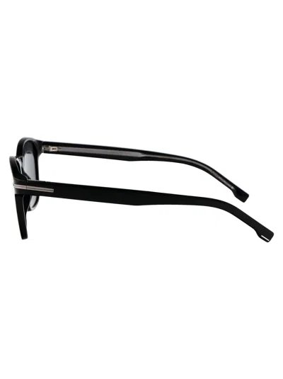 Hugo Boss Black Acetate Sunglasses In Gray