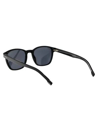 Hugo Boss Black Acetate Sunglasses In Gray