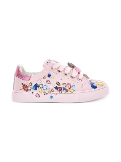 Monnalisa X Disney Stitch Sneakers In Pink
