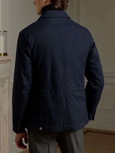 Ralph Lauren Kensington Hybrid Down Jacket In Blue