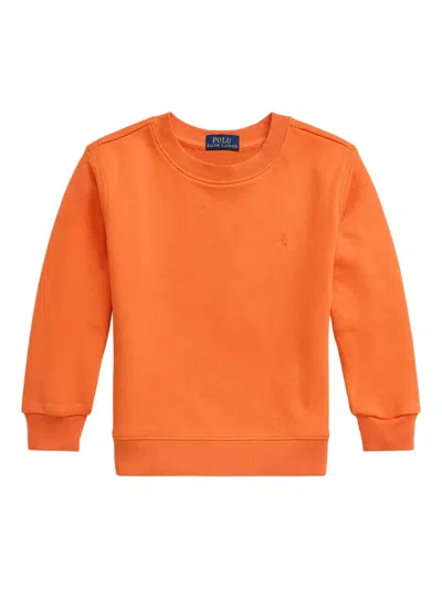 Polo Ralph Lauren Polo Pony-embroidered Sweatshirt In Orange