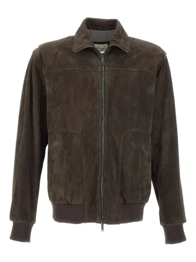 Volfagli Zip-front Suede Jacket