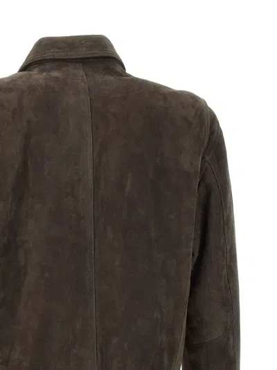 Volfagli Zip-front Suede Jacket