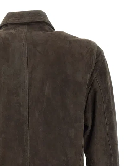 Volfagli Zip-front Suede Jacket