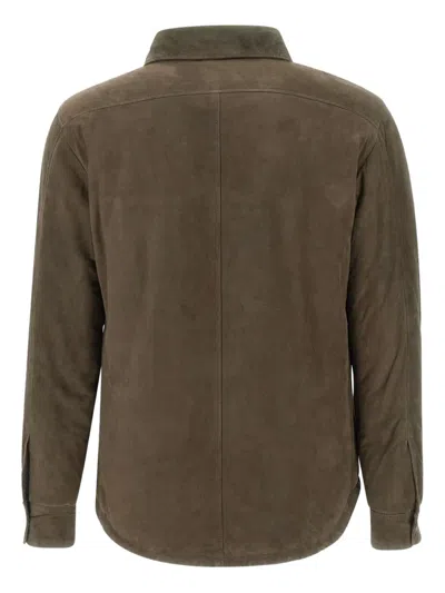 Volfagli Modigliani Camoscio Buttoned-pockets Leather Jacket