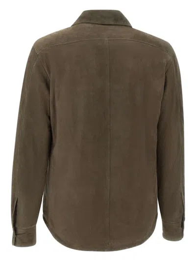 Volfagli Modigliani Camoscio Buttoned-pockets Leather Jacket