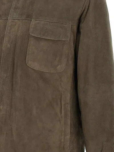 Volfagli Modigliani Camoscio Buttoned-pockets Leather Jacket