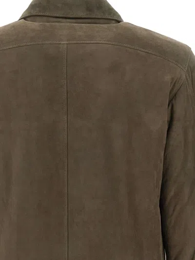 Volfagli Modigliani Camoscio Buttoned-pockets Leather Jacket