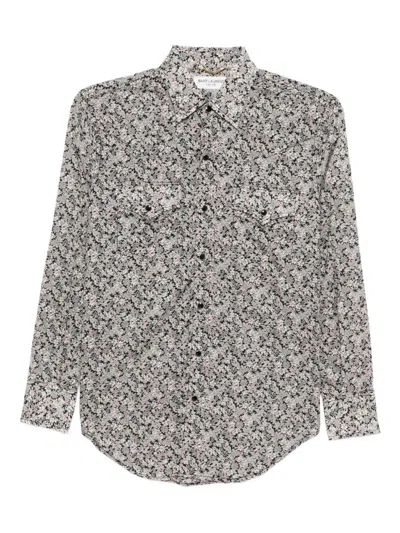 Pre-owned Saint Laurent Floral Shirt