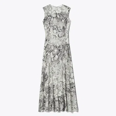 Tory Burch Printed Jersey Sleeveless Dress