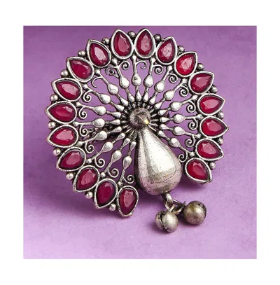 Sohi Peacock Statement Ring