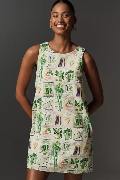 Rachel Antonoff Lola Linen Blend Sleeveless Mini Dress