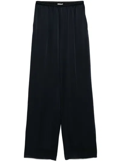 Forte Forte Dark Blue Straight Leg Trousers