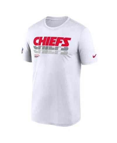 Nike White Kansas City Chiefs Sideline Legend Performance T-shirt In White
