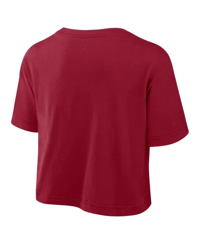 Nike Women's Cardinal Usc Trojans Athletic Prep Arch Performance Cropped T-shirt