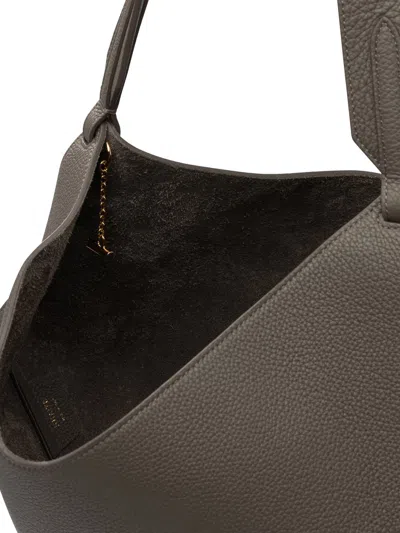 Khaite Grey Calfskin Shoulder Bag