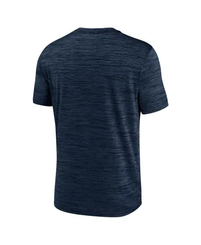 Jordan Men's Navy North Carolina Tar Heels 2025 Sideline Velocity Performance T-shirt In Blue